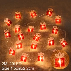 Festive Santa Claus Snowflake LED String Lights - Christmas Decoration & Holiday Ornament (Gift)