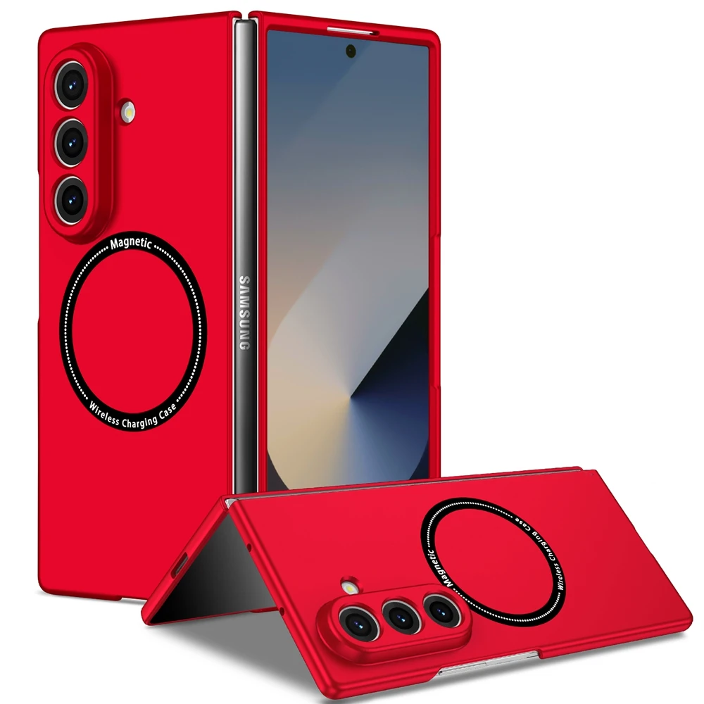 Ultra Thin Foldable Matte Shockproof Phone Case with MagSafe Wireless Charging Compatibility