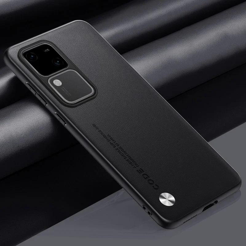 Luxury PU Leather Matte Silicone Shockproof Phone Case - Full Protection Back Cover