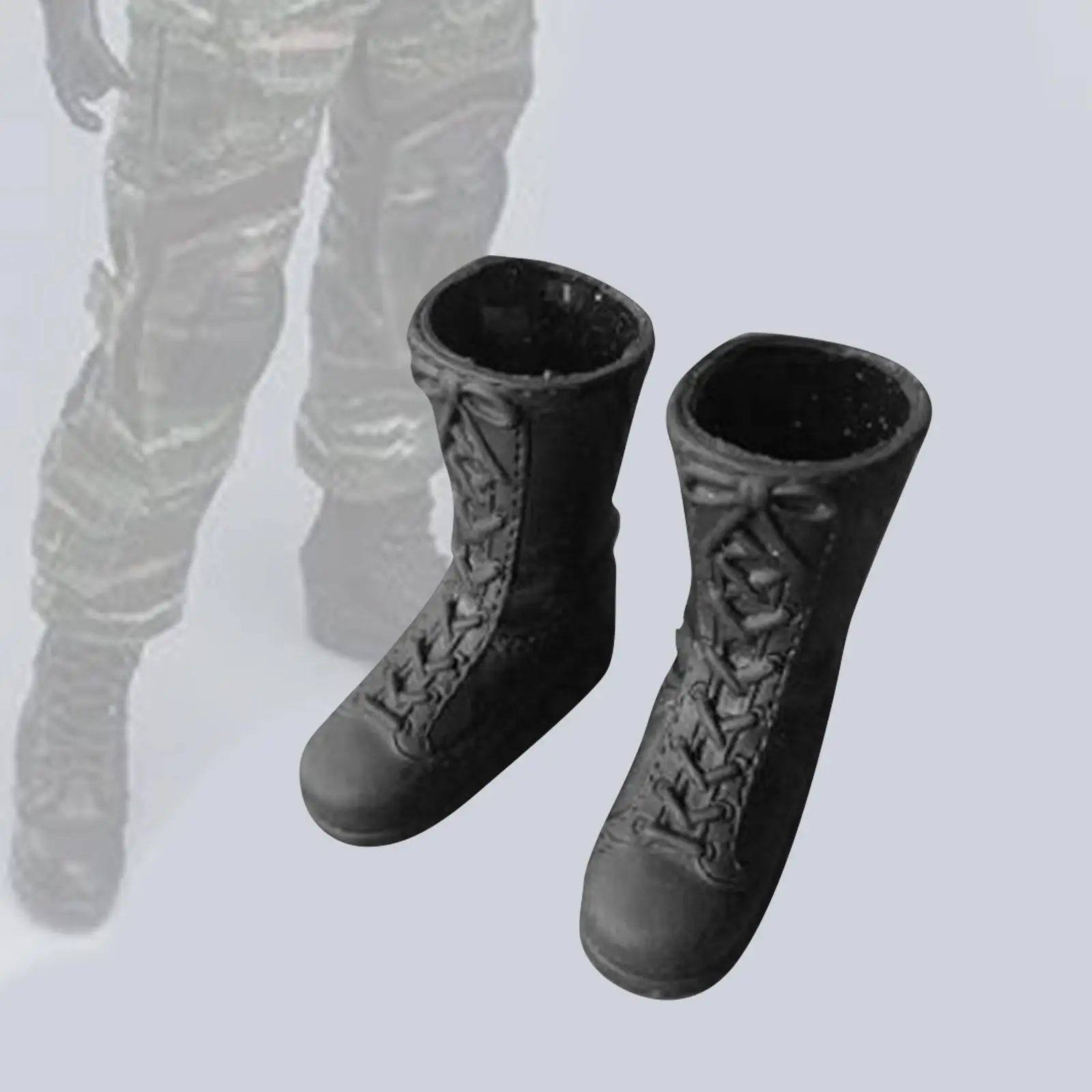 1/6 Scale Mid Calf Boots Work Boots Accessory, Female Figure Boots Costume for 12`` Action Figures Accessory Costume