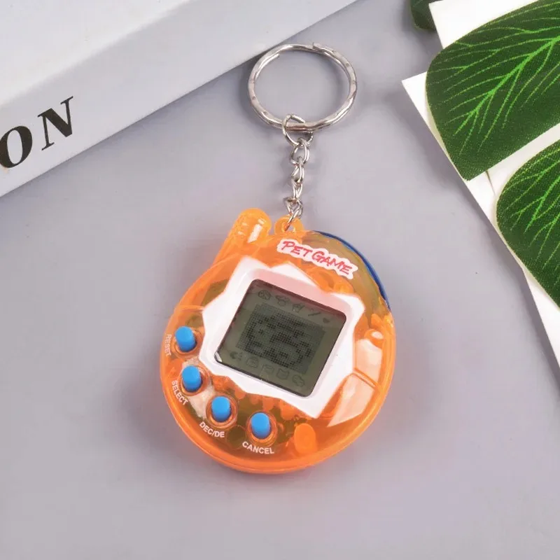 Electronic Handheld Mini Virtual Pet Development Game Console, Novel and Unique Toy Pendant, Keychain, Creative and Interesting