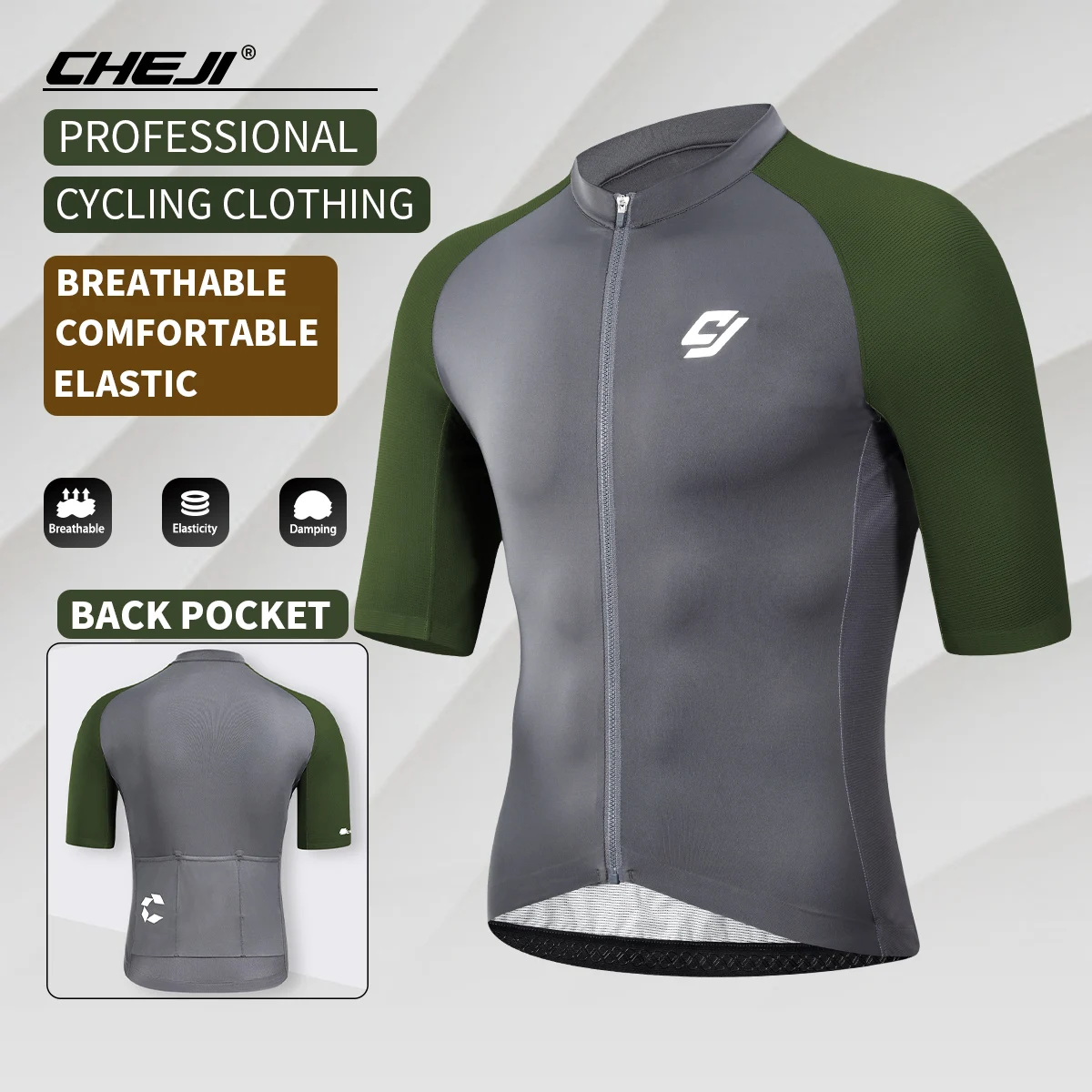 

CHEJI Cycling Jerseys High-quality Clothing Men's Cycling Sports Equipment Short Sleeved Tops Summer Quick Drying Breathable New