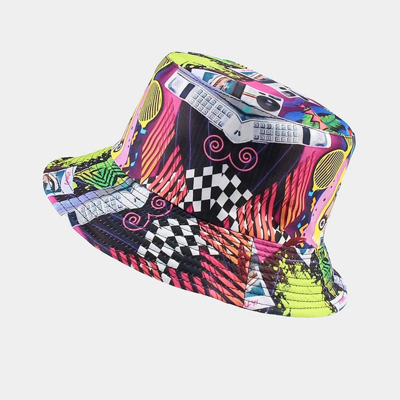 

Bucket Hat Women Summer Sun Beach UV Protection Wide Brim Reversible Hiphop Breathable Cap Holiday Accessory For Men Outdoor