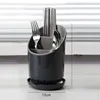 1 Pc Plastic Tableware Storage Rack Storage Chopsticks Knife Spoon Fork Drain Hole with Tray Household Drainage Rack 6