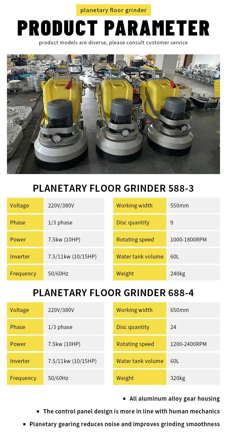 Hot Selling kunden spezifische multifunktion ale Bodens chneide-und Schleif maschine für Beton-und Zement böden zum Verkauf – Detail 4