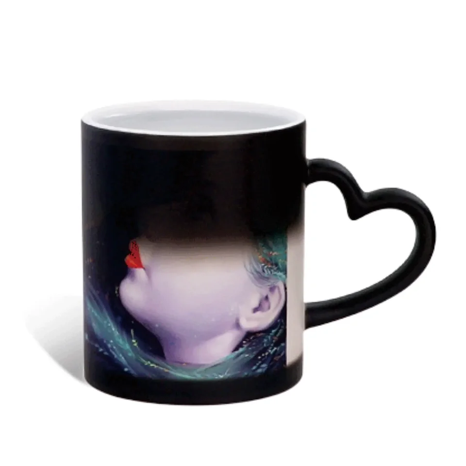 Tasse à Café Sensible à La Chaleur Avec Changement De Couleur - Cadeau Personnalisé 330ml