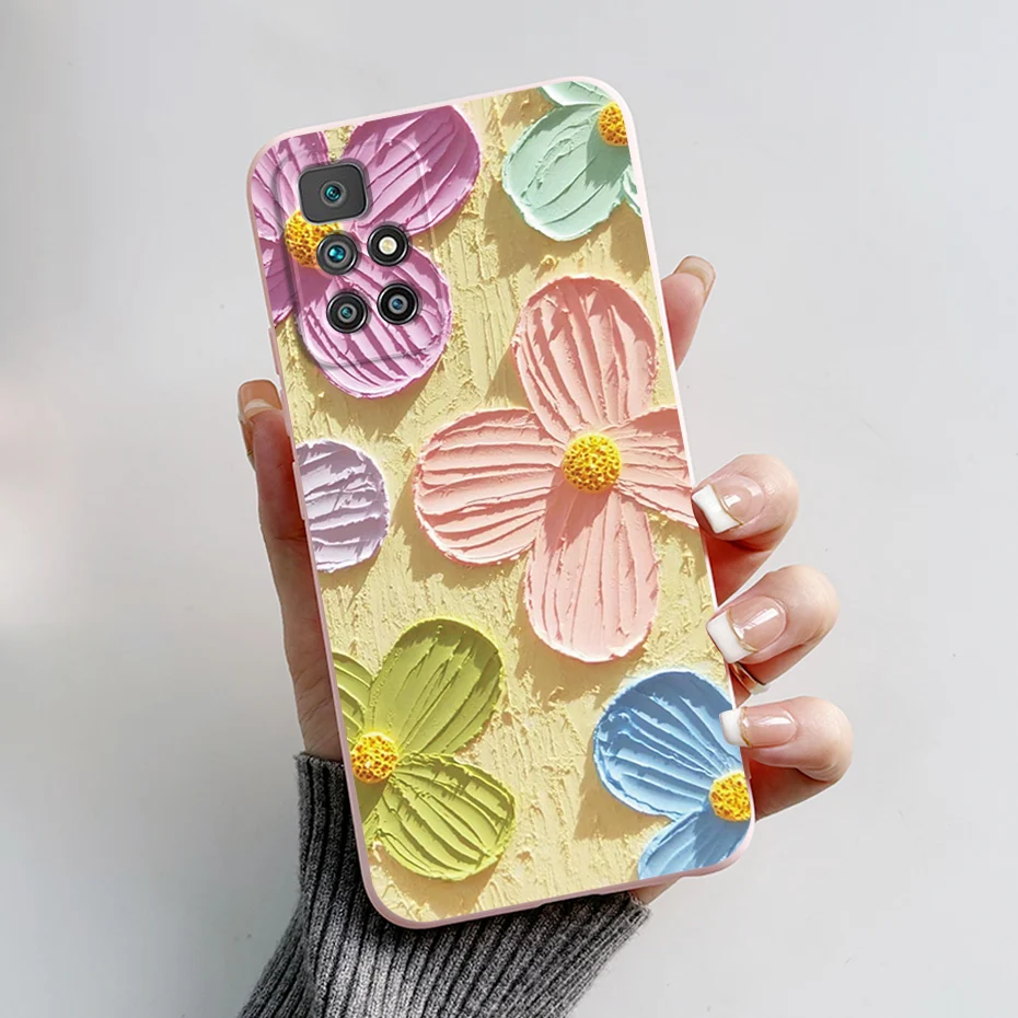 Cute Bear Cartoon Shockproof TPU Phone Case - Soft Cover for Xiaomi Redmi 10 Prime