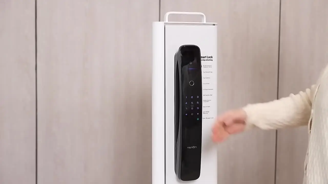 001 A9X Tenon Автоматический Tuya Smart Электронный дверной замок с паролем и отпечатком