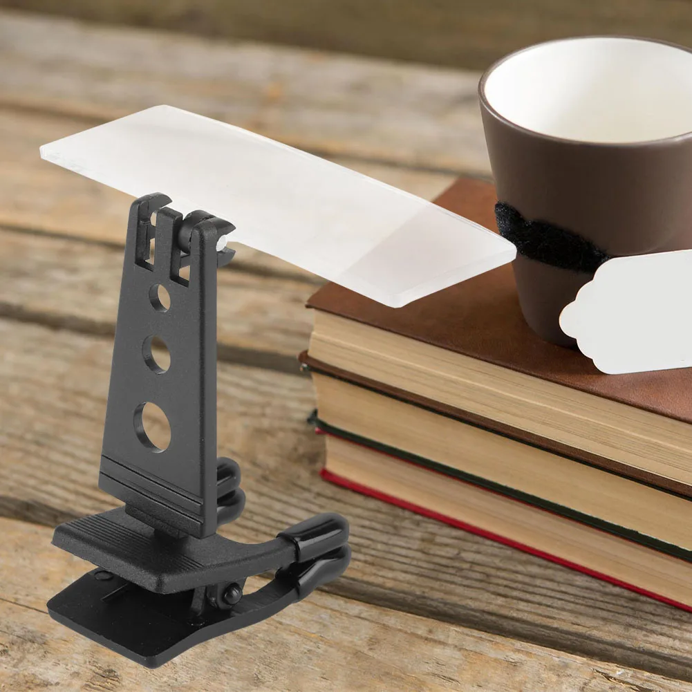 Magnifying glass Clip on Magnifier 1.5x 2.5x 3.5x Magnification Plastic Case Clip on Glasses Type Magnifier
