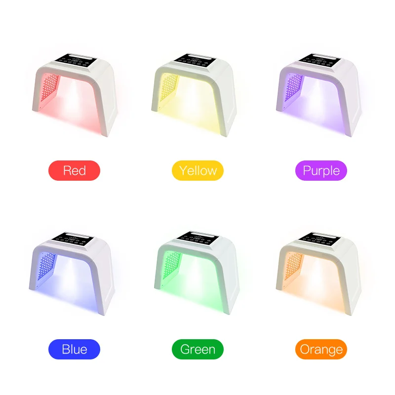 7 Colors PDT Led Mask Light Therapy LED SPA Facial Spray Device Anti Acne Smooth Brighten Wrinkle Beauty Machines For Skin Care