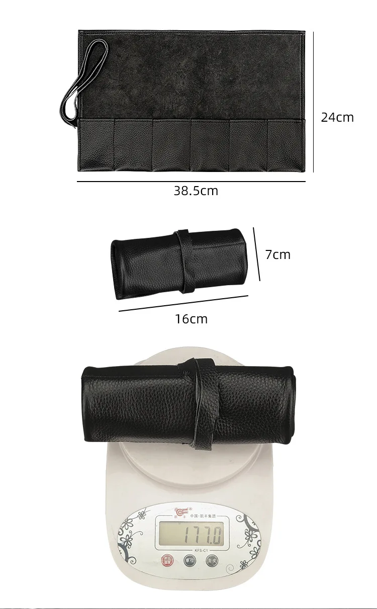 Travel Watch Organizer | Luxury 6 Slots Black Leather Watch Roll Organizer – Portable T... - SKU LWRO0832 - UGI Packaging