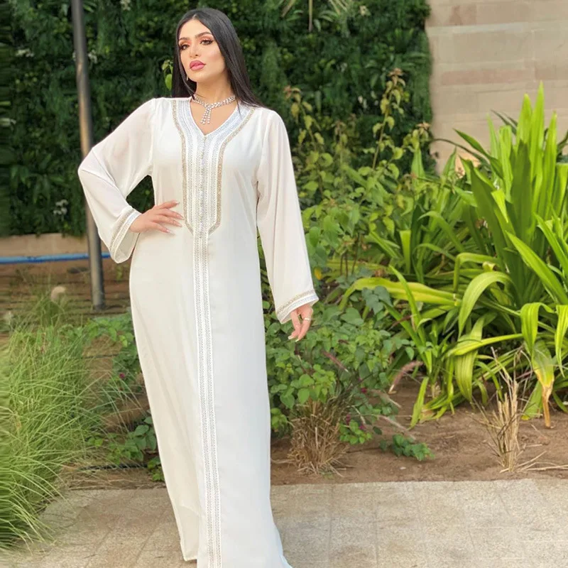 

Роскошное платье Caftan Дубай Abaya Турция мусульманское платье мусульманские Abayas платья для женщин 2 предмета халат Djellaba Caftan полный комплект Musulmane