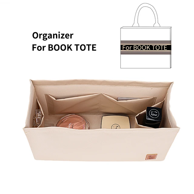 Organizador Interno de Bolsas de Mão de Cetim para Bolsa de Livro