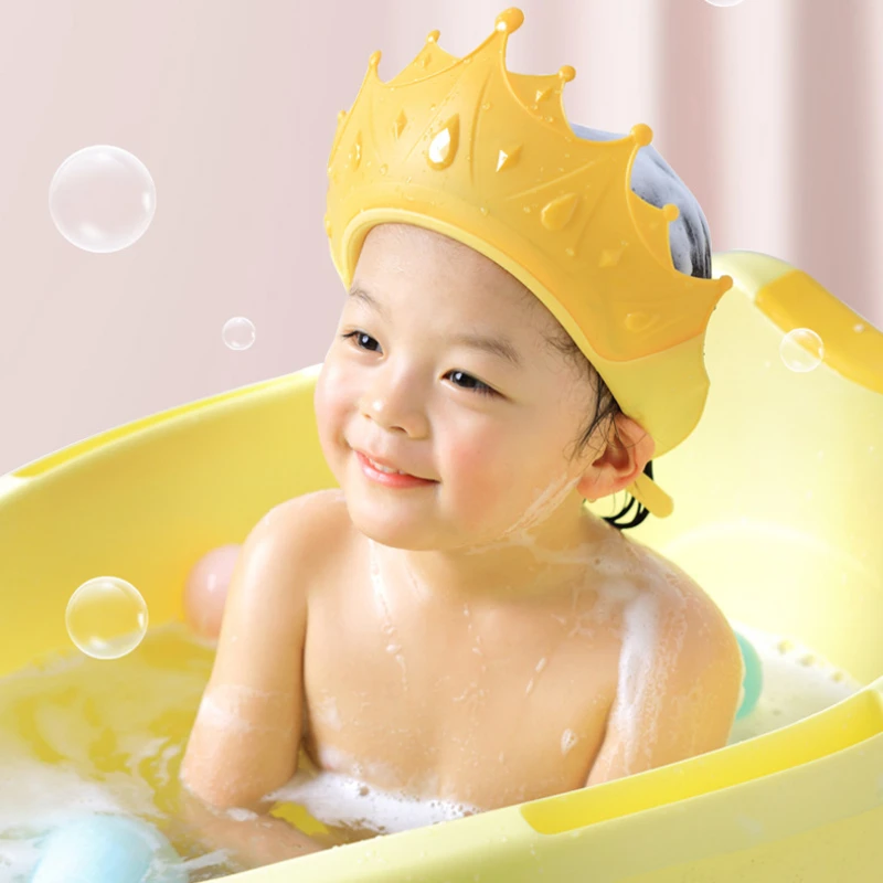 Baby Shampoo Cap Adjustable Childrens Shower Hat Waterproof Kids Bath Visor Cute Infant Wash Hair Shield for Eye Protection hair wash hat hair wash shield shampoo shower cap