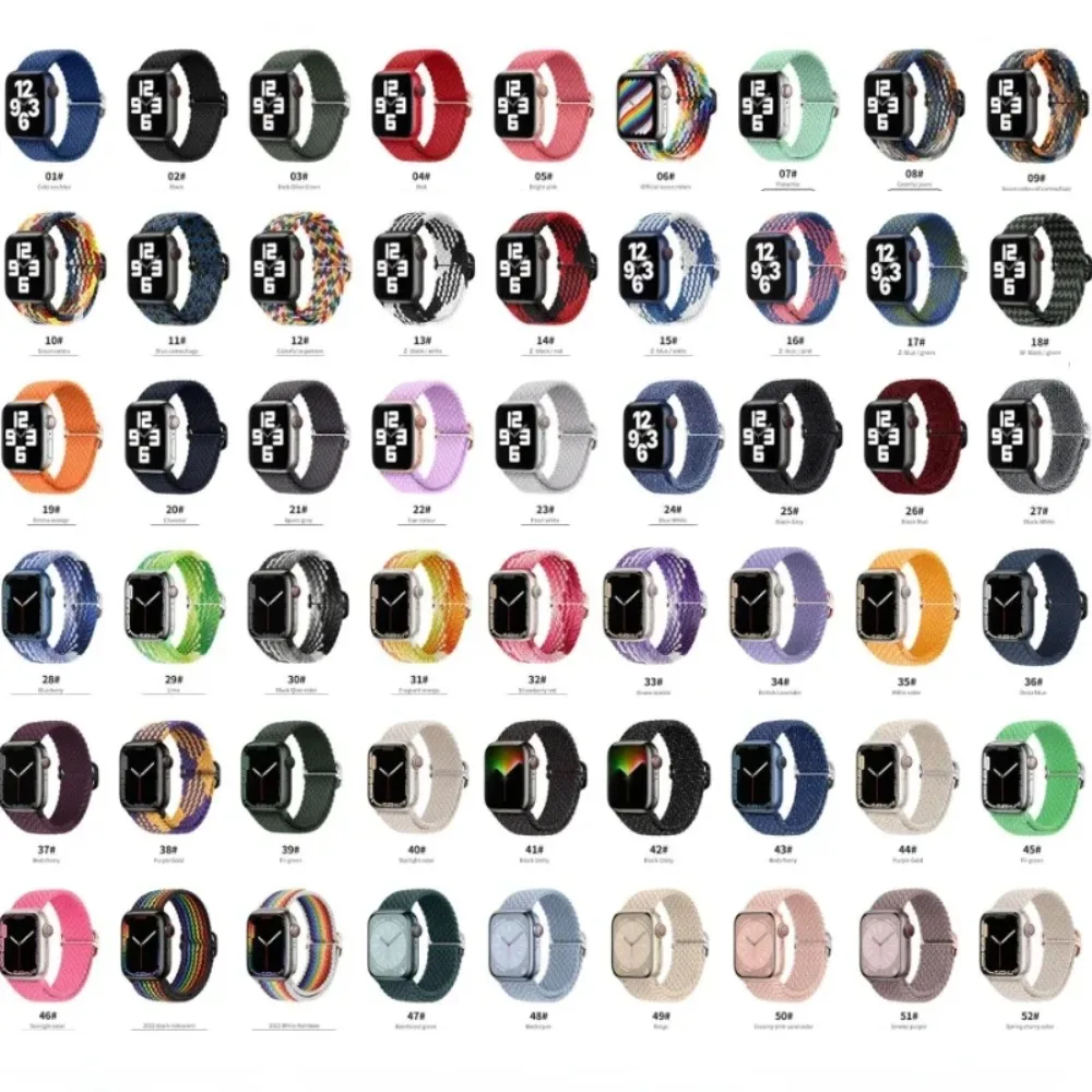 Versatile Sports Nylon Strap for Smartwatch - Comfortable Wristband in Assorted Sizes