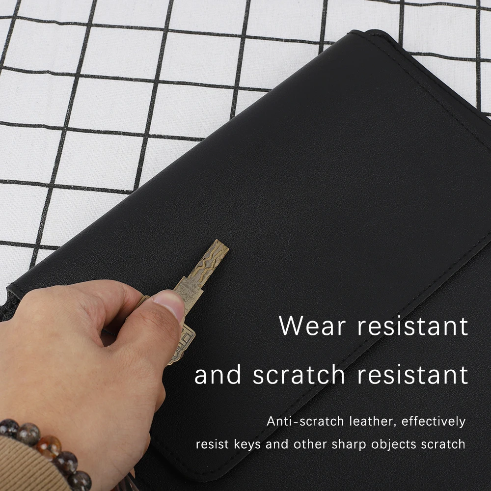Black Tablet Pad Inner Bag for iPad Air4 Pro 13 15 Inch Waterproof PU Magnetic Computer Storage Cover Case