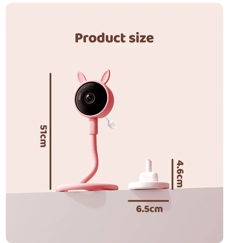 C11 Smart Baby Care Device 2 Million HD Mobile Phone APP Remote Control Photo Recording Monitoring and Music Playback - Image 6