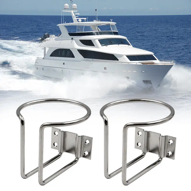 

RV Car Cup Drink Holder Stainless Steel Boat Ring Universal Drinks Holders For Marine Yacht Truck Trailer Hardware