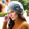 Autumn and Winter Versatile Knitted Beret Women's Korean Edition Chao Rabbit Hair Thickened Woolen Hat Winter Warm Ear Protectio 3