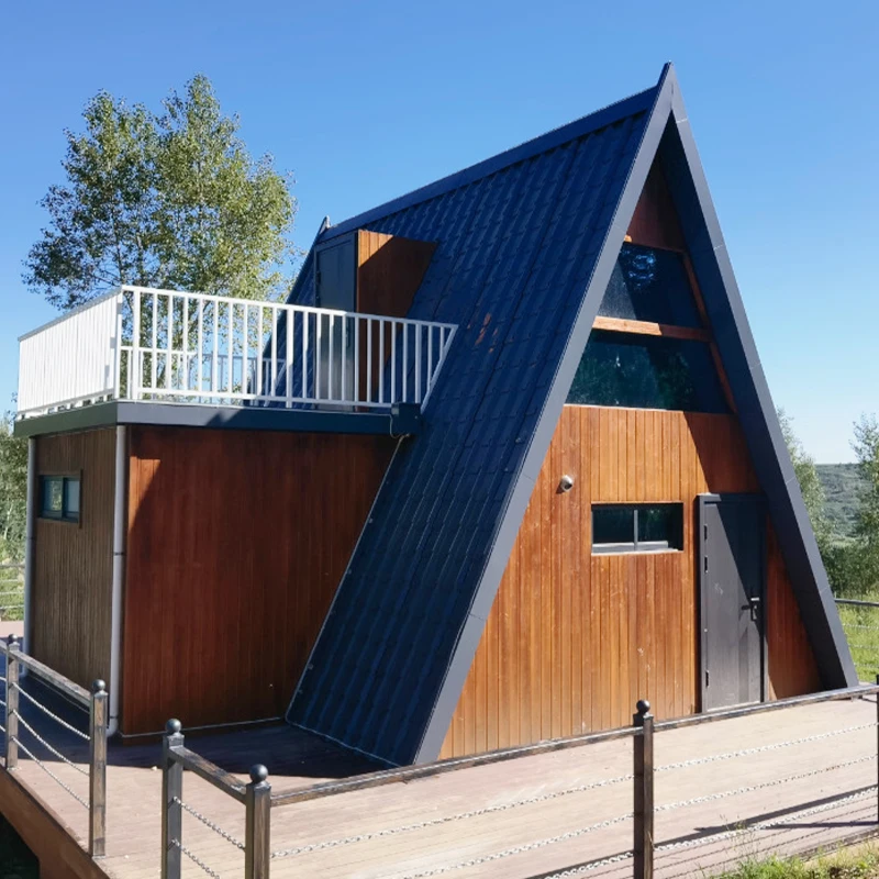 A Frame Triangle House Modern Cabin Kit Modular Tiny Home Prefab House Ready To Ship Triangle House For Apartment Cottage