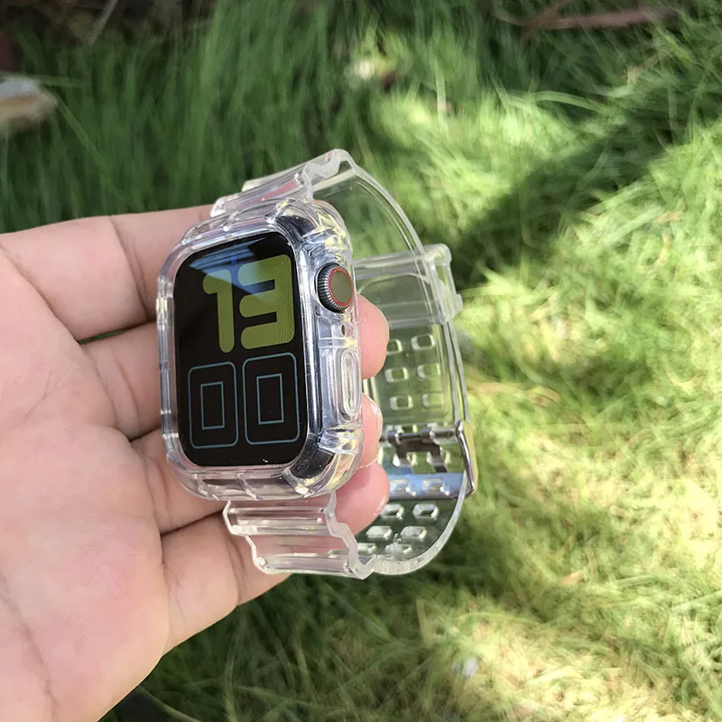 Transparent Silicone Bracelet with Protective Case