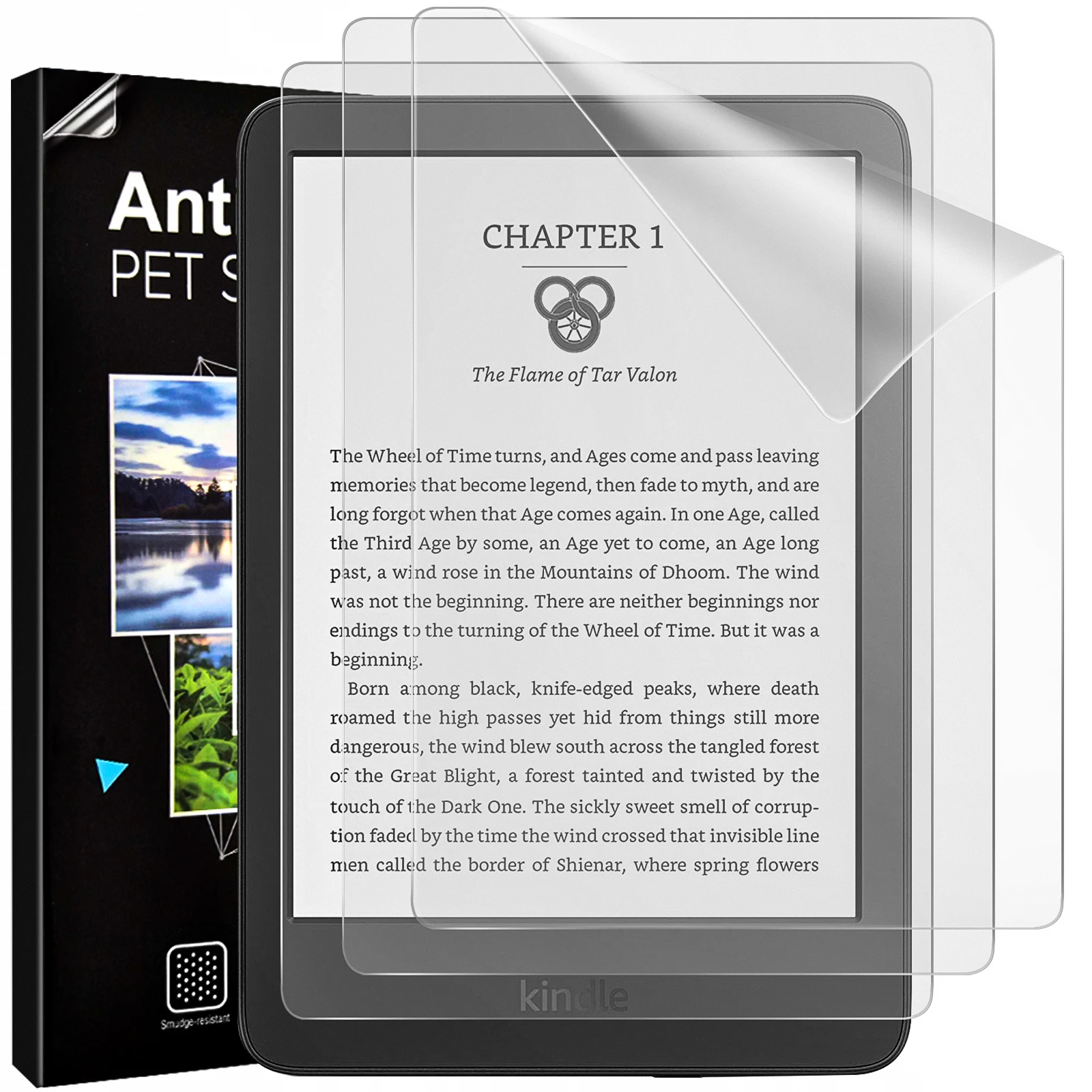 

3 PCS Anti-Glare Screen Protector for All-New Kindle 11th 10th Generation 6 inch 2022 2019 Release Scratch Resistant PET Screen