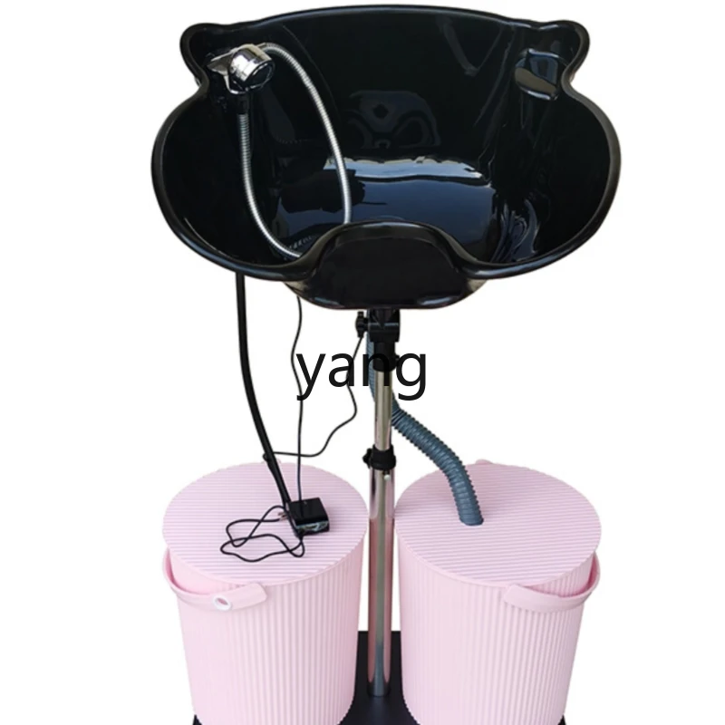 

LMM Mobile Electric Water Pump Vertical Shampoo Basin Adjustable