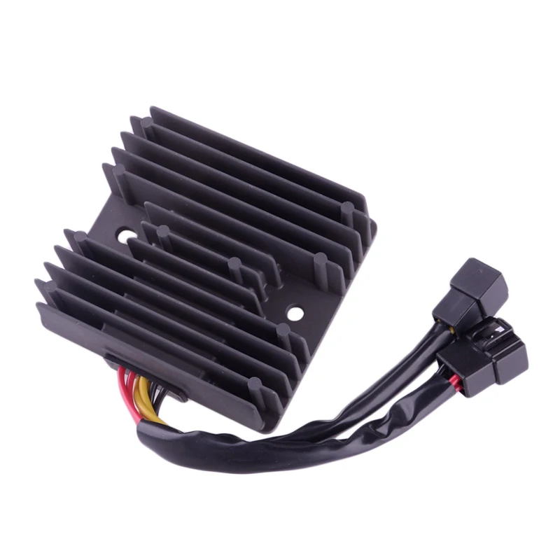 

2 Plugs Black Motorcycle Voltage Regulator Rectifier Replacement T1300823 Fit For Daytona 675 R 2011-2012