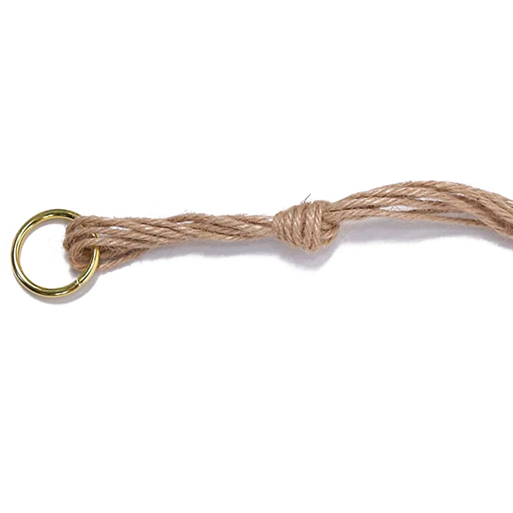 

Handcrafted Gardening Hemp Rope Hanging Pot for Beautiful Indoor/Outdoor Spaces Durable and Practical for any Decor