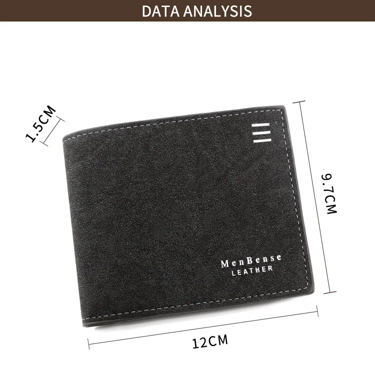 Neue Kurze Männer Brieftaschen Karte Halter Klassische Männliche Brieftasche Mit Münzfach Zipper Mode Matt Schlanke männer Geldbörsen – Detail 22