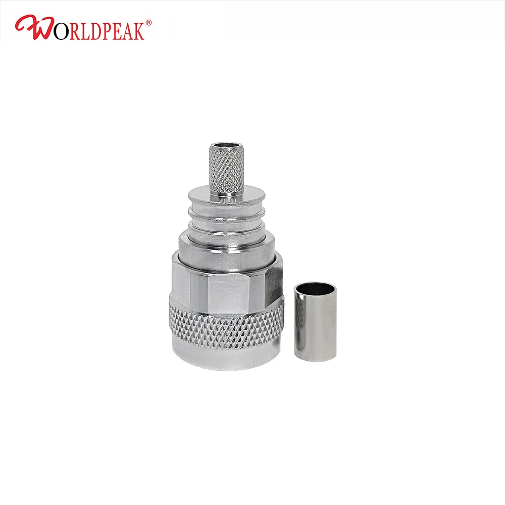 

Free Shipping 5pcs n male straight crimp solderless (EZ) connector for LMR240 cable