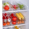 Transparent Refrigerator Storage Box Vegetable Fruit Organizer Fridge Clear Container for Kitchen Food Drinks Storage 4