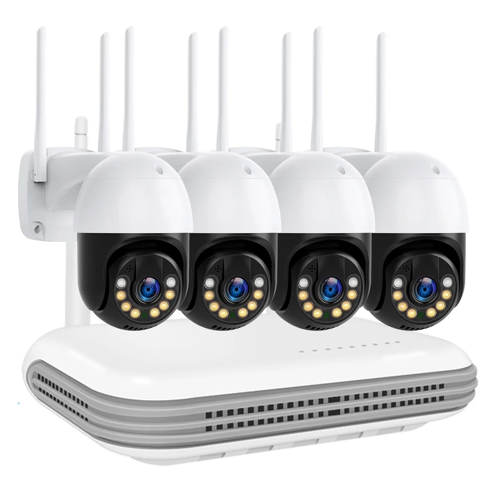 

5-мегапиксельная стандартная система безопасности, 8-канальная наружная Wi-Fi стандартная система видеонаблюдения, наборы ICsee, двусторонняя аудиосвязь, поддержка 2T HDD