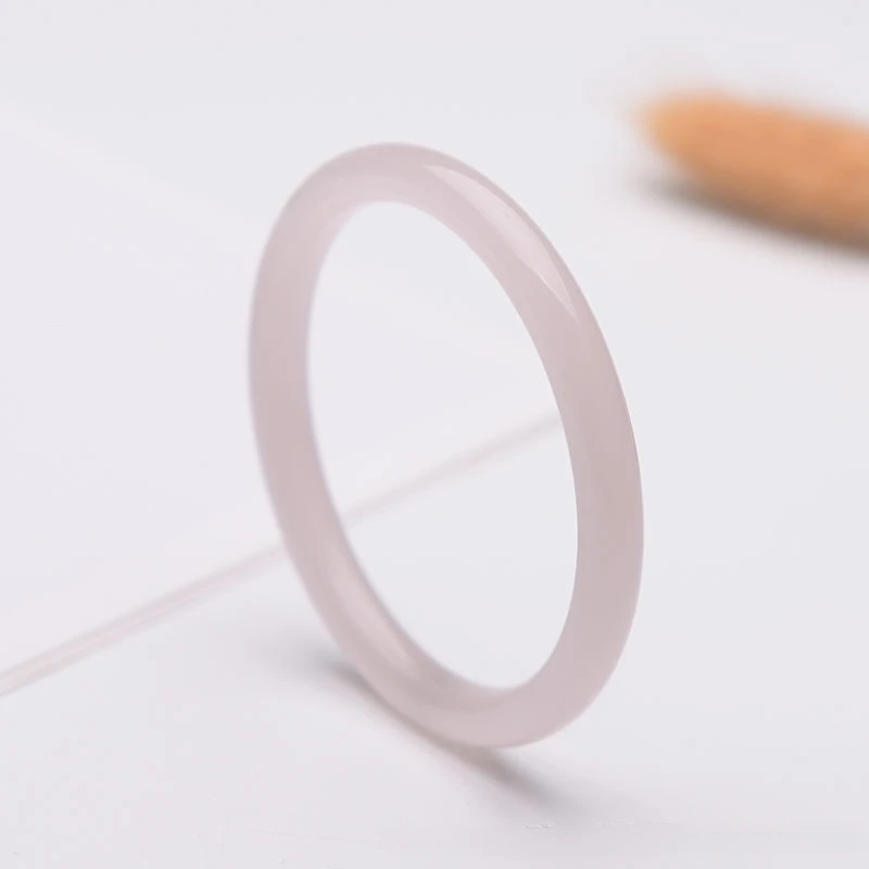 

Lotus Root Pink White Jade Round Bracelet Female Simple Joker Jade Bracelet