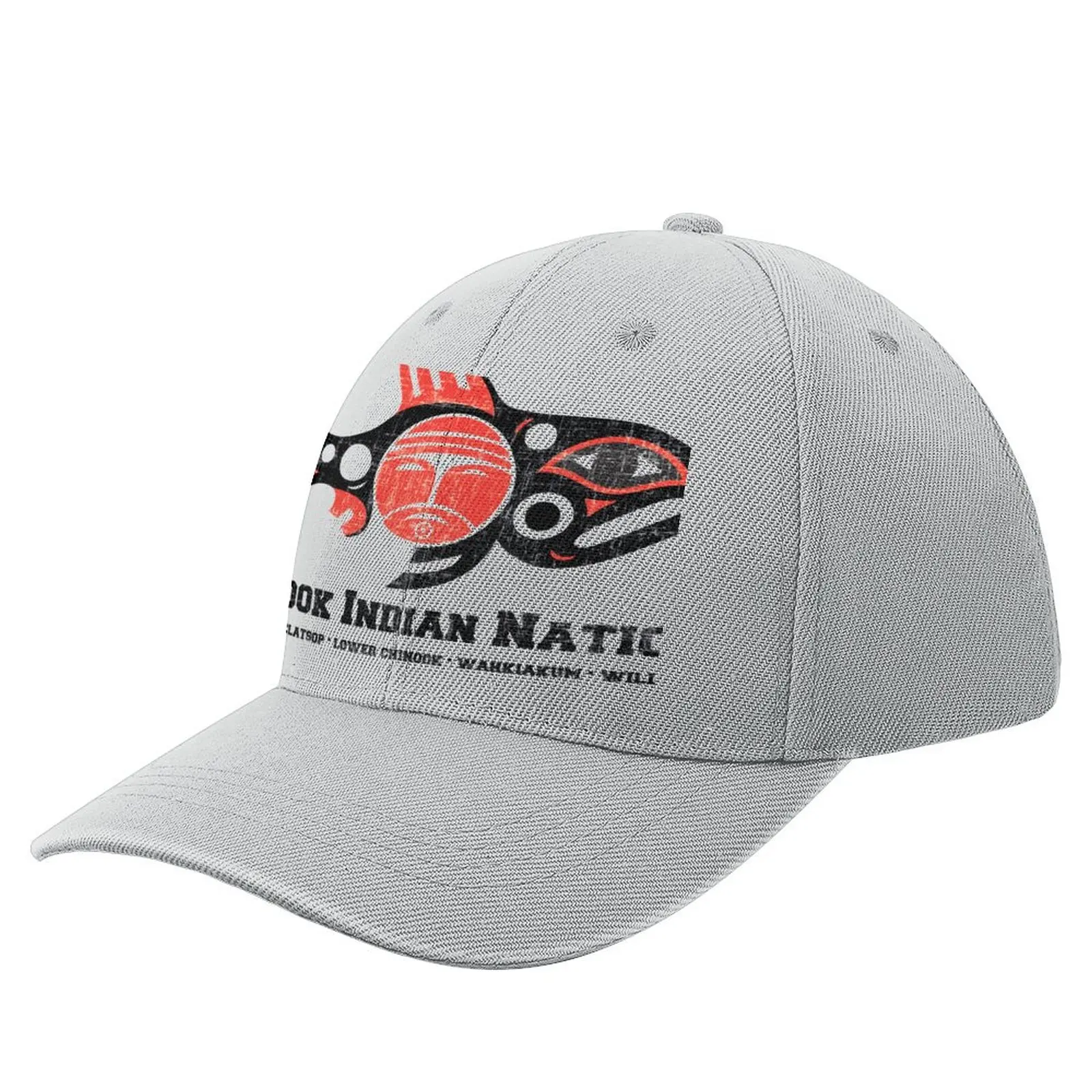 

Chinook Nation Tribal Logo, distressed print Baseball Cap Big Size Hat Hood Men Caps Women'S
