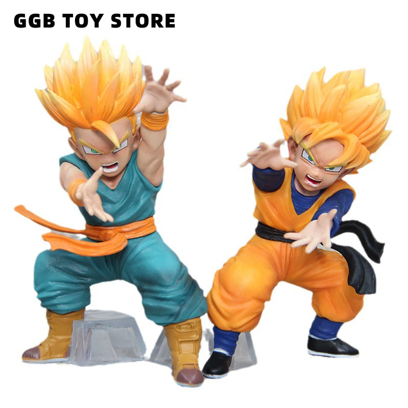 Anime Dragon Ball Z Son Goten Figure Super Saiyan Trunks Action Figures 15Cm Pvc Statue Collection Model Toys Gifts