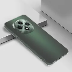Shockproof Clear TPU Soft Phone Case - Transparent Back Cover for Reno 12 FS 4G 5G (Clear)