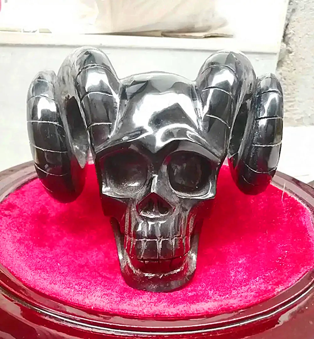 

Природная Энергия обсидиан ручная резная овечья череп рейки домашний декор кварцевая Хрустальная чакра резная квадратная таблетка Исцеление