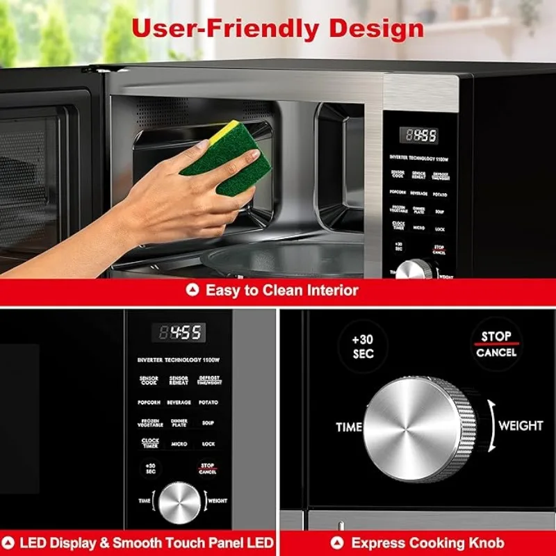Galanz Microwave Oven ExpressWave with Patented Inverter Technology, Sensor Reheat, 10 Variable Power Levels 5