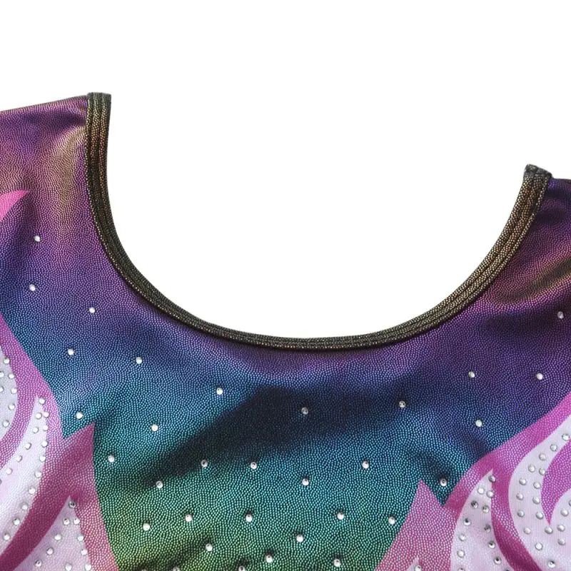 Kids Girls Gymnastics Leotard Ballet Dance Bodysuits With Shorts And Hairband Set Workout Figure Skating Long Sleeve Outfits