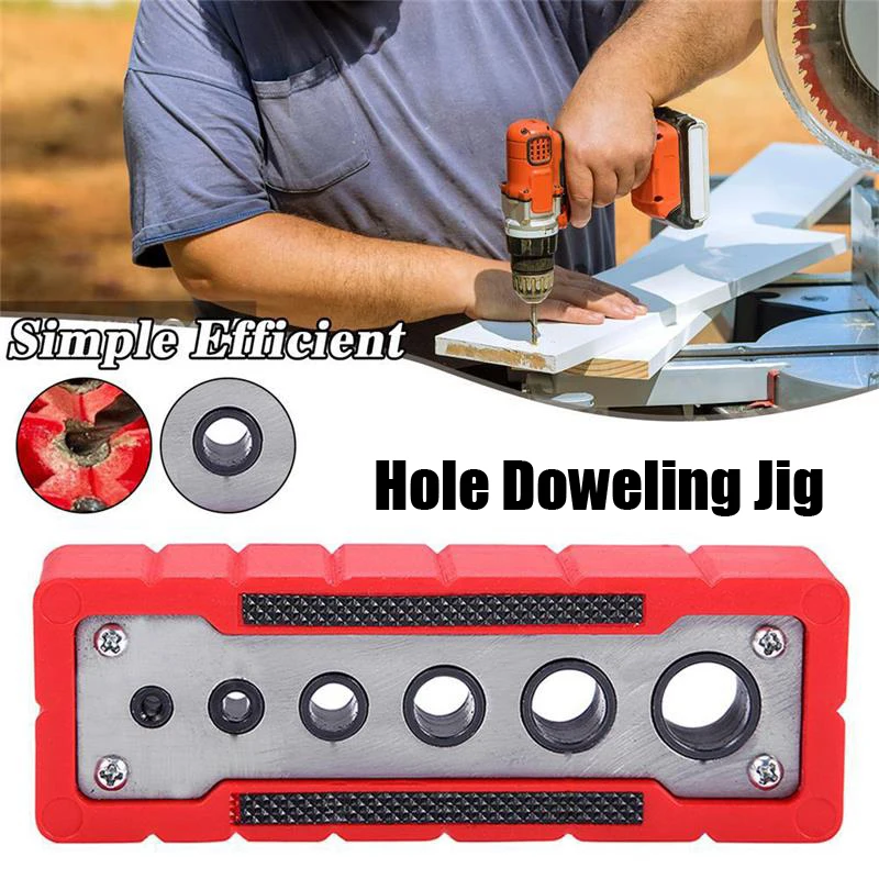 

Woodworking 2mm-13mm Pocket Hole Jig Woodworking Drilling Locator Wood Dowelling Self Centering Drill Guide Kit Hole Puncher