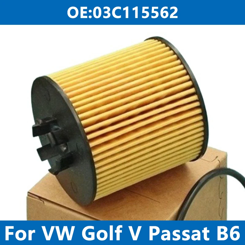 Car Oil Filter 03C115562 1/6/10PCS For VW GOLF V JETTA PASSAT B6 POLO TIGUAN TOURAN SKODA OCTAVIA SUPERB SEAT AUDI A3 1.4T 1.6