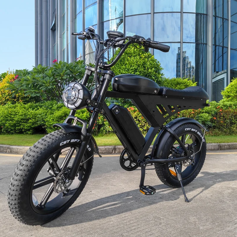 Eu Us Warehouse V30 Bicicletta Elettrica A Buon Mercato Bici Sportiva Elettrica Mountain Electric Fat Tire Ebike City Bike Steel 48V 20"