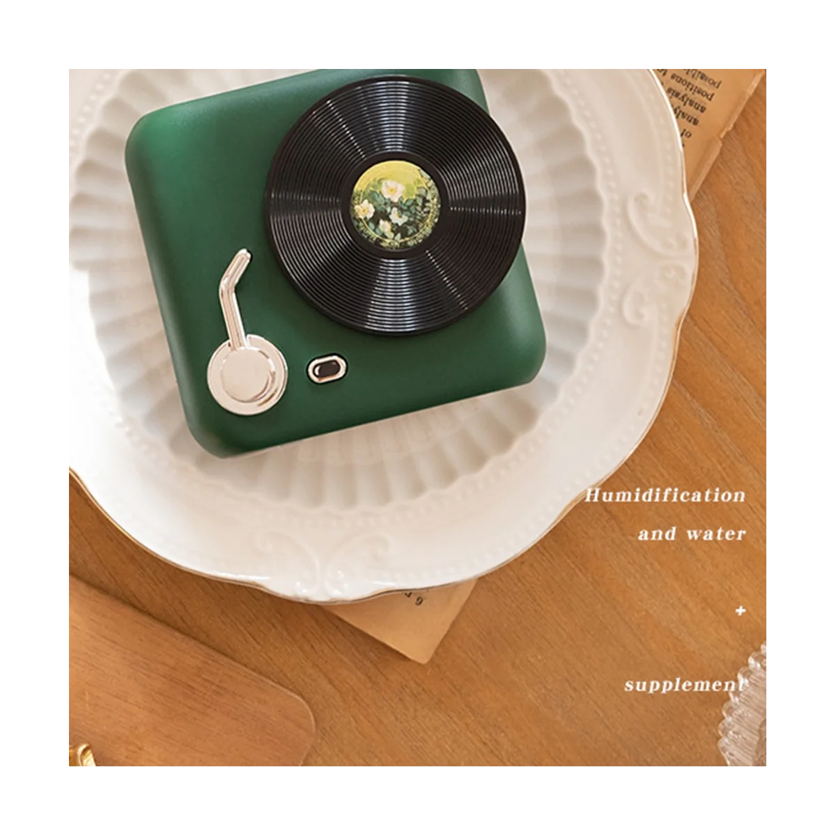 

Портативный ретро-вентилятор для камеры, настенный ручной вентилятор с шеей для рабочего стола, офиса, зеленый