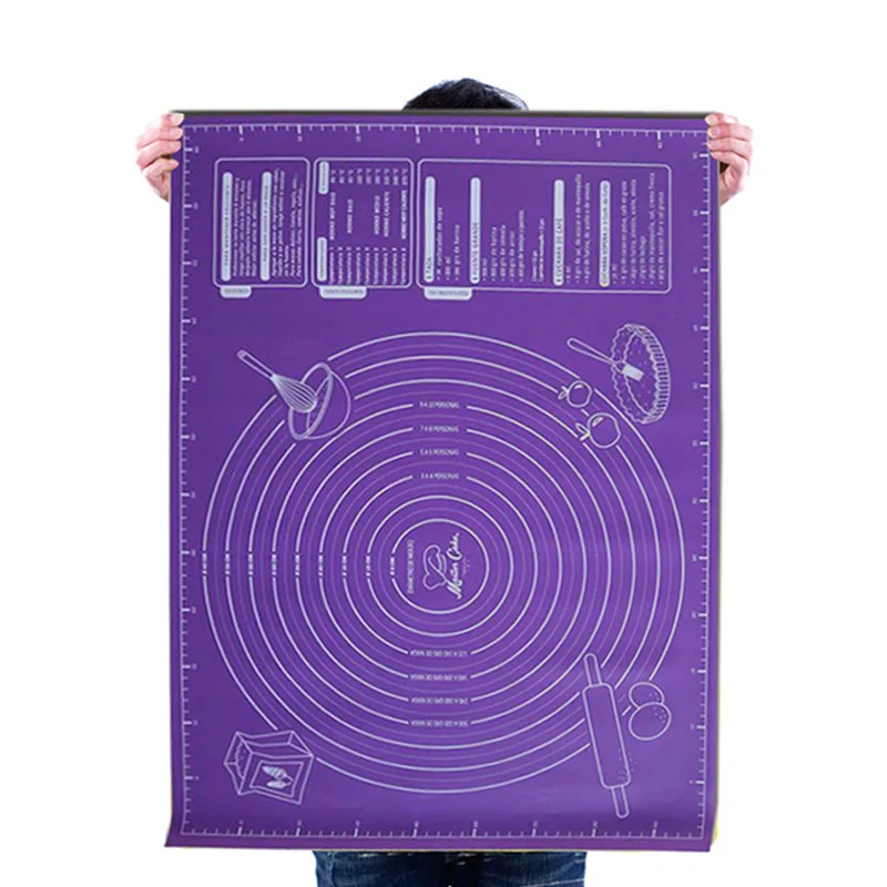 60x45cm Extra Large Baking Mat Silicone Pad Sheet Baking Mat for Rolling Dough Pizza Dough Non-Stick Maker Holder Kitchen Tools