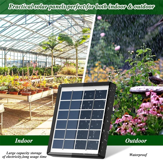 Système d'irrigation goutte-à-goutte automatique solaire, 2W, 12 modes d'irrigation, adapté aux balcons de jardin et aux plantes en pot 4