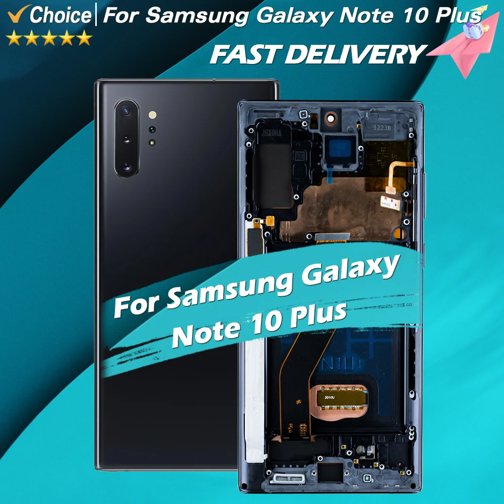 100% протестированный для SAMSUNG Note 10 Plus LCD SM-N975F дисплей сенсорный экран дигитайзер в сборе Замена