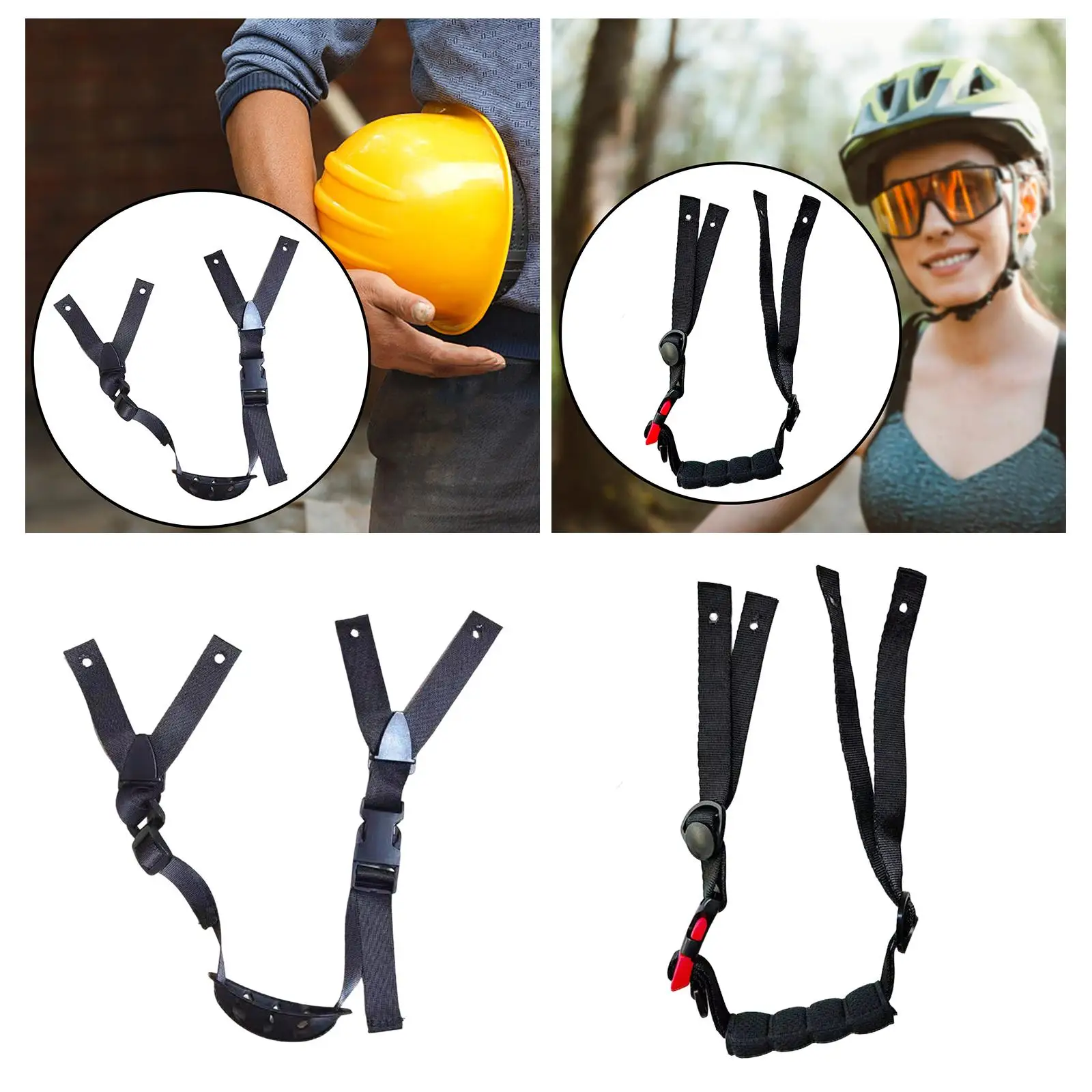 

Chin Strap Adjustable Elastic Strap Bike Hard Hat Chin Straps