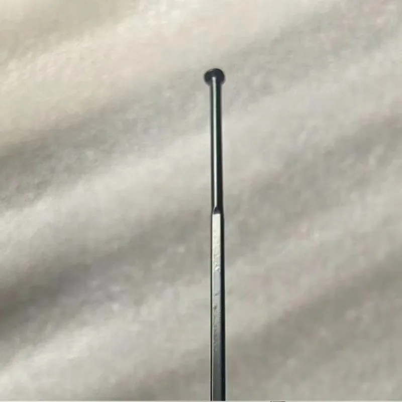 Bicycle broken wind spoke 14G black straight head flattened size 2.8mm flat spoke steel wire with cap bicycle parts