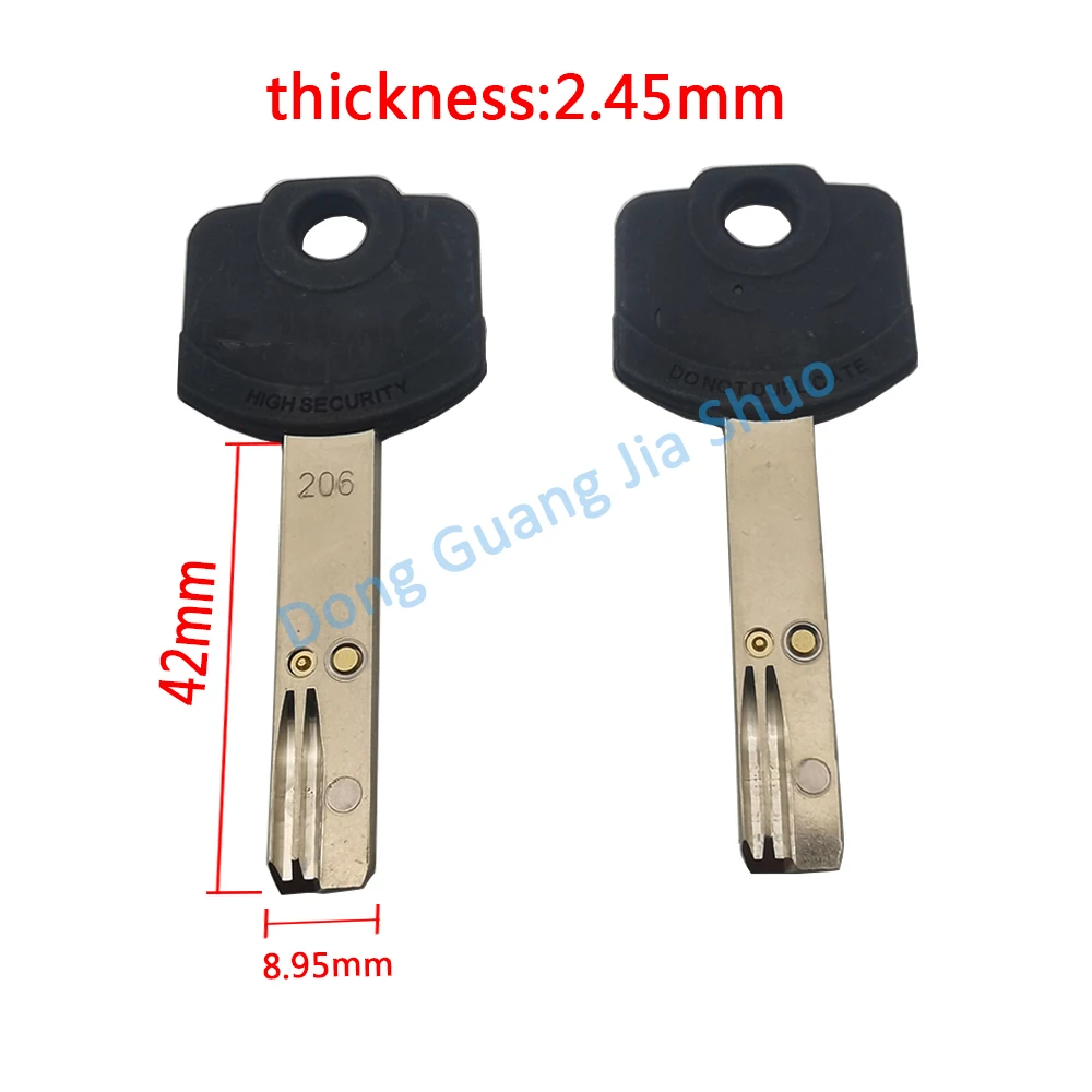 206 208 236 RS6 Israel Key Embryo Suspended Bead Key Blanks Extra Classe Dimple Replacement 5PCS